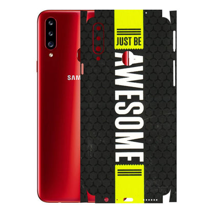 Samsung A/S Series Phone Skins (All Models) - Just Be Awesome - 3D Embossed Finish (L-101) Samsung Galaxy A20S