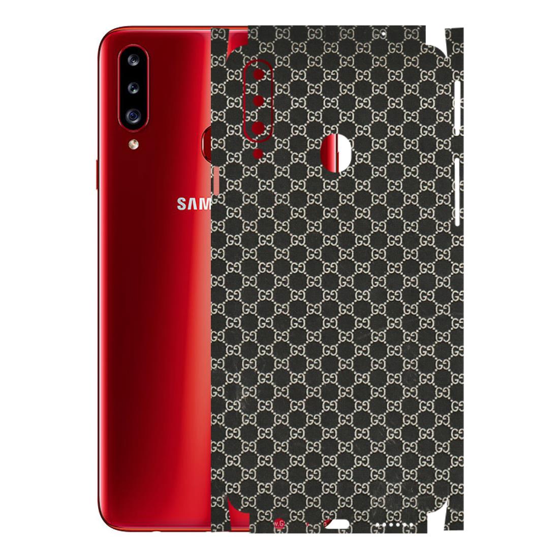 Samsung A/S Series Phone Skins (All Models) - Black G Print - 3D Embossed Finish (L-109) Samsung Galaxy A20S