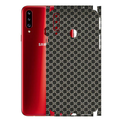Samsung A/S Series Phone Skins (All Models) - Black G Print - 3D Embossed Finish (L-109) Samsung Galaxy A20S