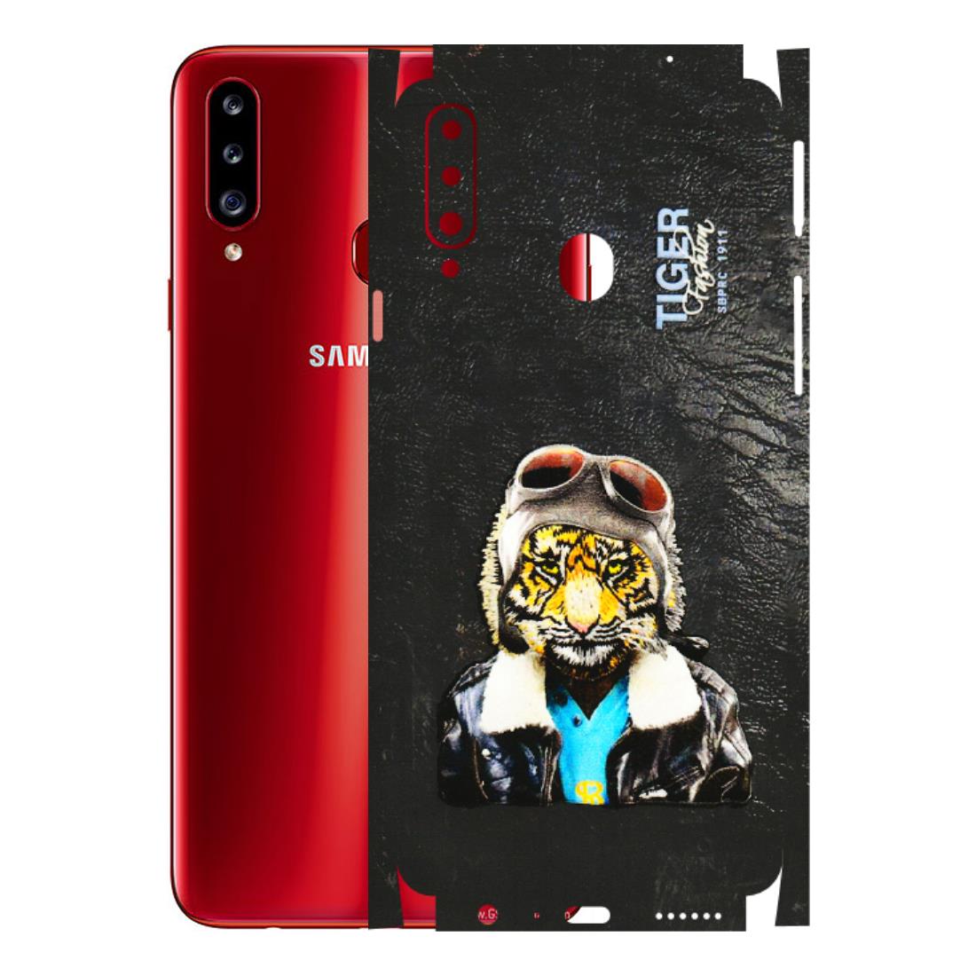 Samsung A/S Series Phone Skins (All Models) - Rider Tiger - 3D Embossed Finish (L-113) Samsung Galaxy A20S