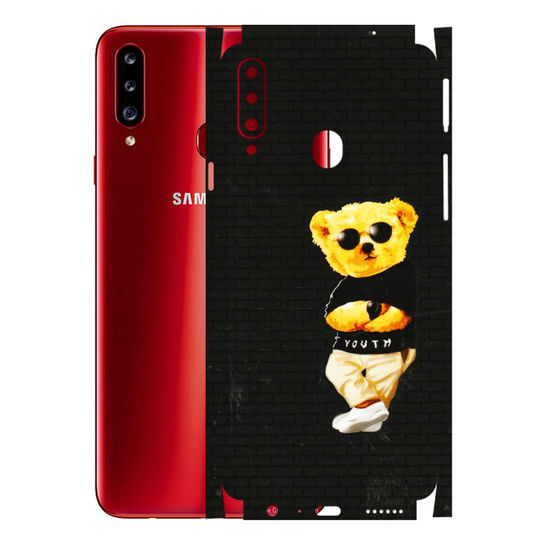 Samsung A/S Series Phone Skins (All Models) - Classy Teddy Bear - 3D Embossed Finish (L-116) Samsung Galaxy A20S