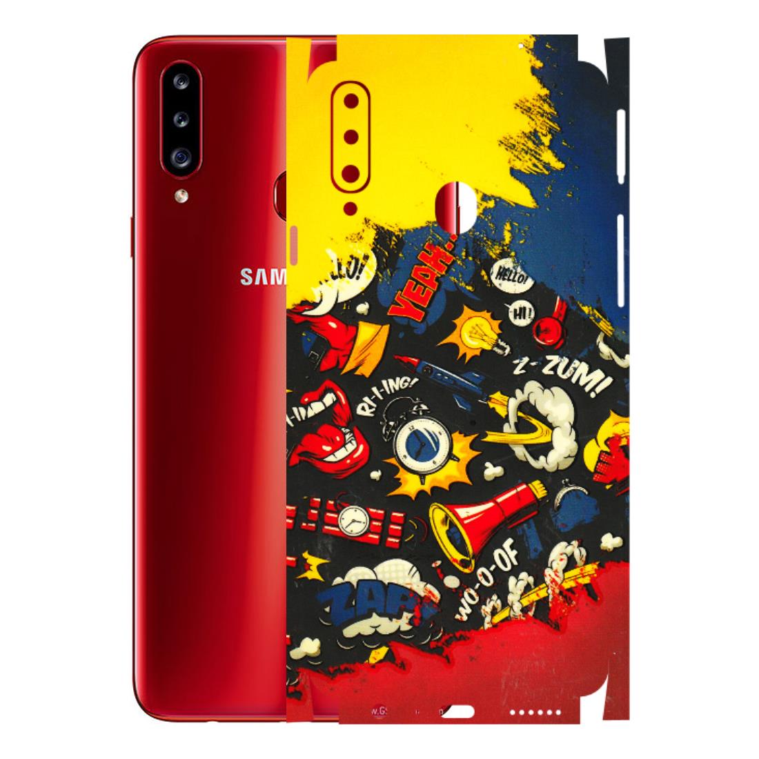 Samsung A/S Series Phone Skins (All Models) - Pacific Doodle Art - 3D Embossed Finish (L-120) Samsung Galaxy A20S
