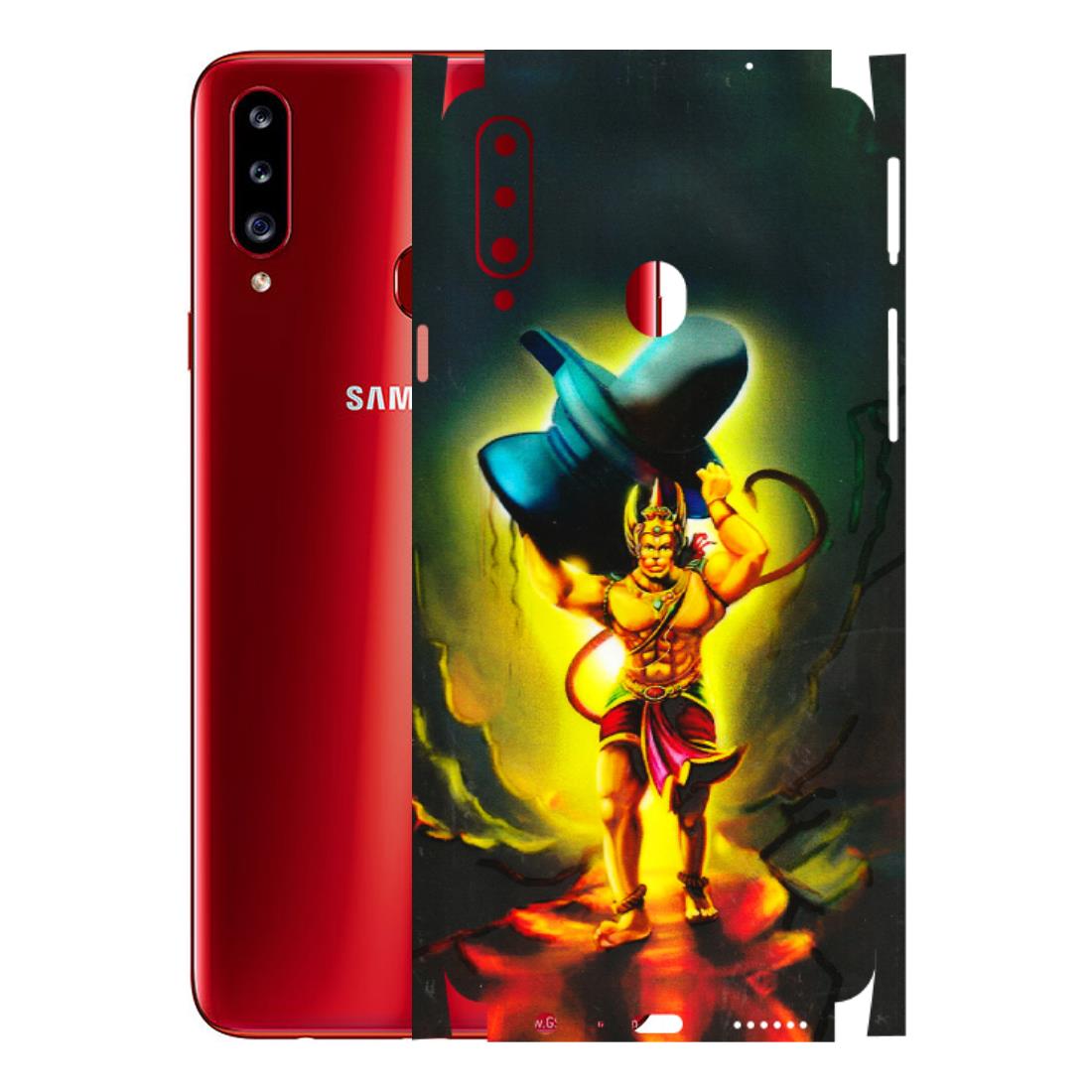 Samsung A/S Series Phone Skins (All Models) - Hanuman Ji - 3D Embossed Finish (L-128) Samsung Galaxy A20S