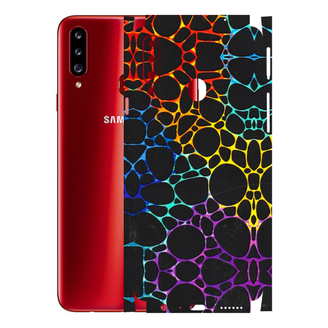 Samsung A/S Series Phone Skins (All Models) - Abstract Art MultiColour - 3D Embossed Finish (L-133) Samsung Galaxy A20S
