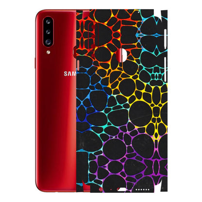 Samsung A/S Series Phone Skins (All Models) - Abstract Art MultiColour - 3D Embossed Finish (L-133) Samsung Galaxy A20S