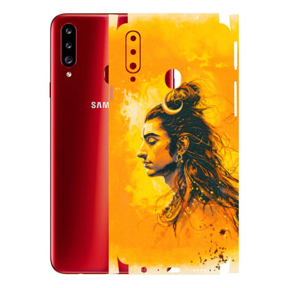 Samsung A/S Series Phone Skins (All Models) - Shiv Shakti - 3D Embossed Finish (L-14) Samsung Galaxy A20S