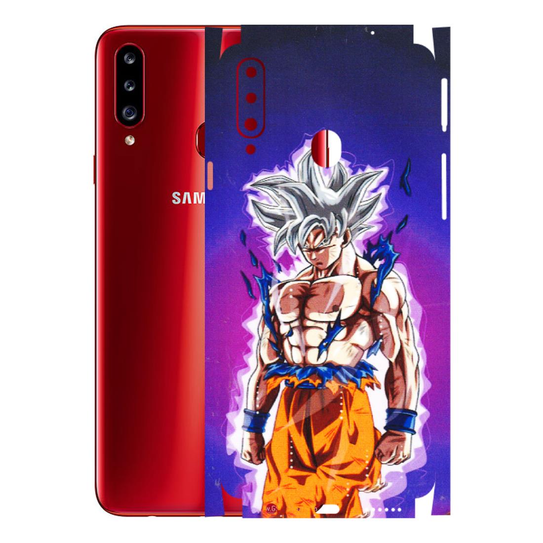 Samsung A/S Series Phone Skins (All Models) - Goku Purple Anime - 3D Embossed Finish (L-147) Samsung Galaxy A20S