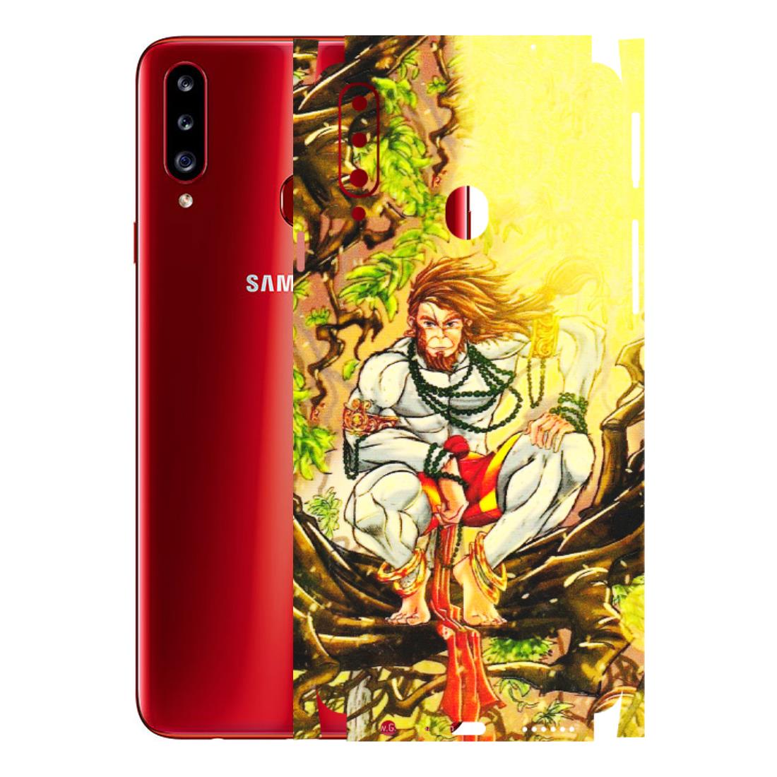 Samsung A/S Series Phone Skins (All Models) - Lord Hanuman - 3D Embossed Finish (L-152) Samsung Galaxy A20S