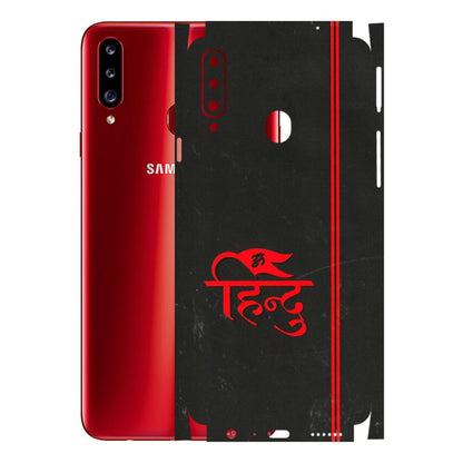 Samsung A/S Series Phone Skins (All Models) - Hindu Black - 3D Embossed Finish (L-153) Samsung Galaxy A20S