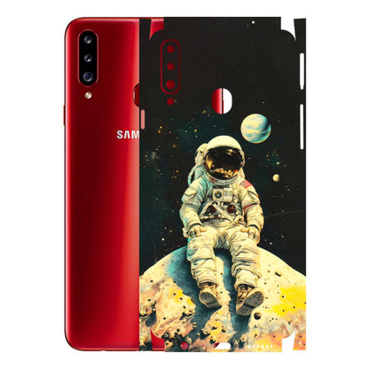 Samsung A/S Series Phone Skins (All Models) - Astronaut in Space - 3D Embossed Finish (L-16) Samsung Galaxy A20S
