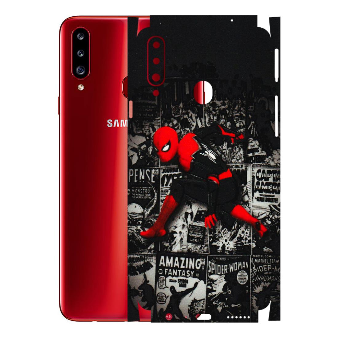 Samsung A/S Series Phone Skins (All Models) - SpiderMan New - 3D Embossed Finish (L-162) Samsung Galaxy A20S