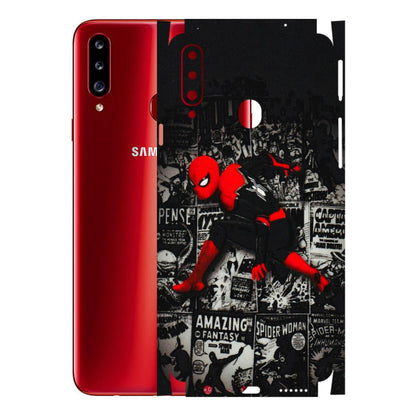 Samsung A/S Series Phone Skins (All Models) - SpiderMan New - 3D Embossed Finish (L-162) Samsung Galaxy A20S