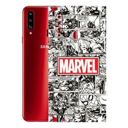 Samsung A/S Series Phone Skins (All Models) - Marvel Comic - 3D Embossed Finish (L-171) Samsung Galaxy A20S