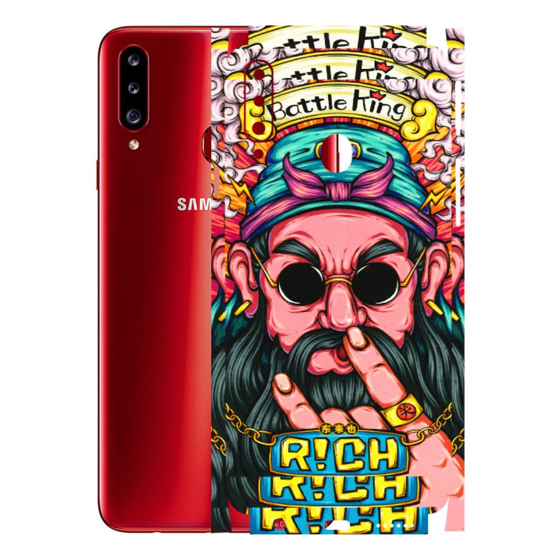 Samsung A/S Series Phone Skins (All Models) - Battle King Dude Face - 3D Embossed Finish (L-178) Samsung Galaxy A20S
