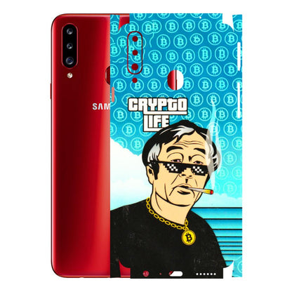 Samsung A/S Series Phone Skins (All Models) - Crypto Thug Life - 3D Embossed Finish (L-179) Samsung Galaxy A20S