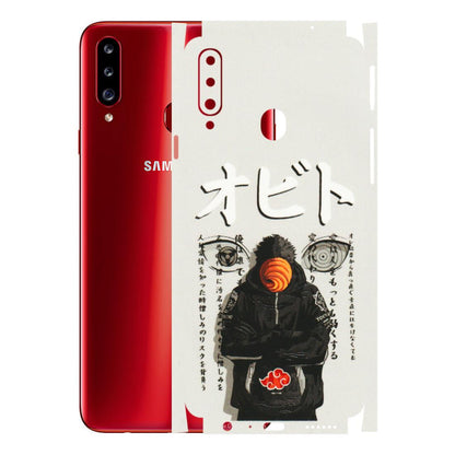 Samsung A/S Series Phone Skins (All Models) - Obito Anime Eye - 3D Embossed Finish (L-19) Samsung Galaxy A20S