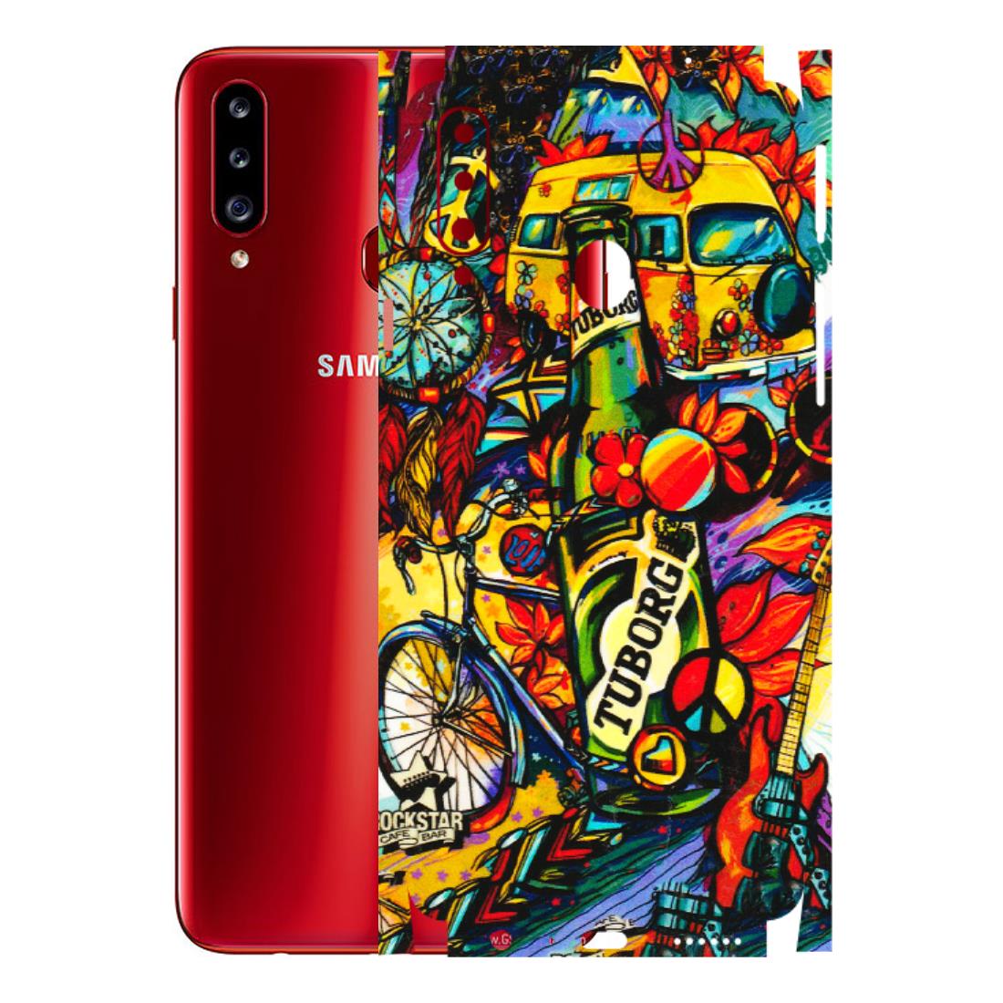 Samsung A/S Series Phone Skins (All Models) - Cool Beer Bottle - 3D Embossed Finish (L-193) Samsung Galaxy A20S