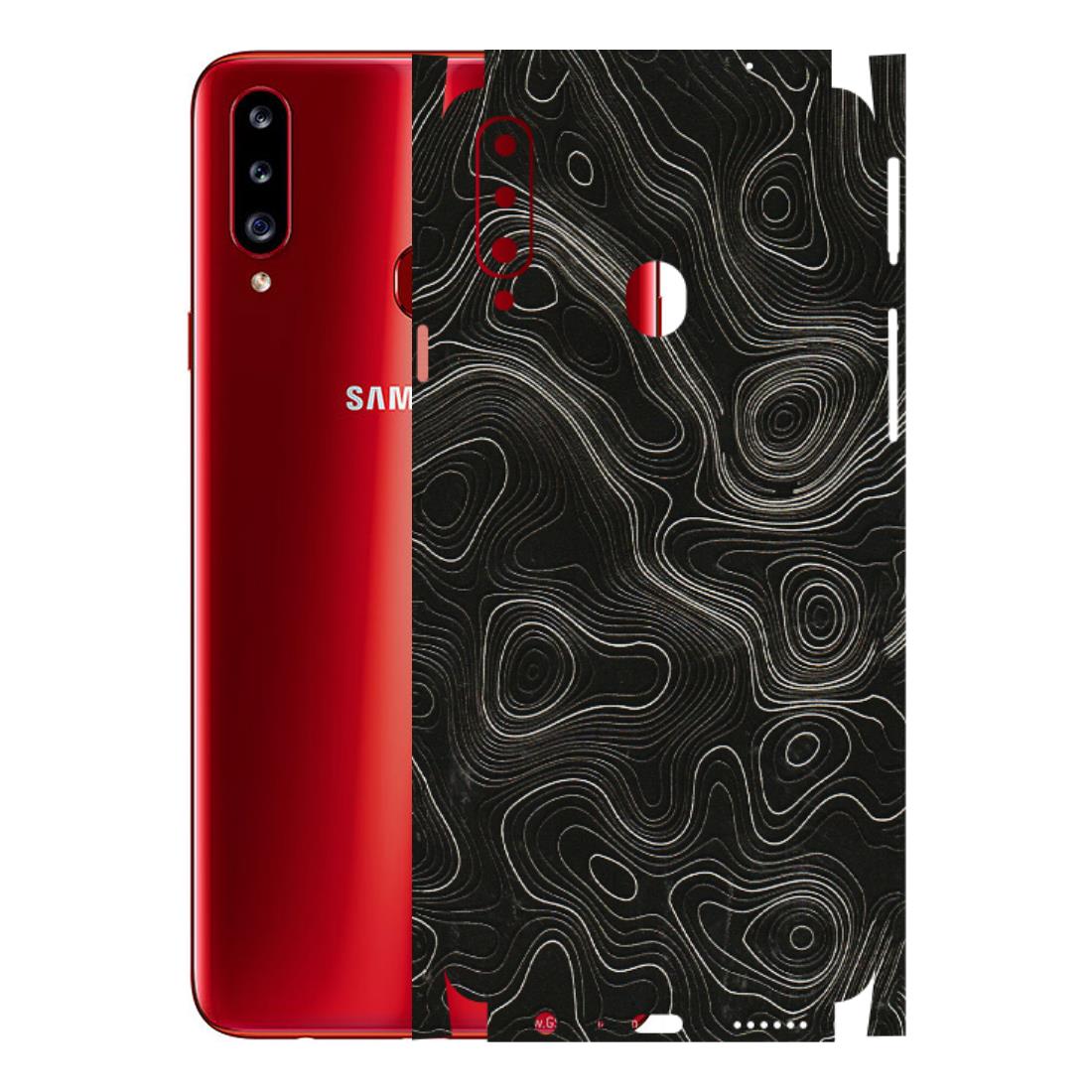 Samsung A/S Series Phone Skins (All Models) - Black Swirl - 3D Embossed Finish (L-196) Samsung Galaxy A20S