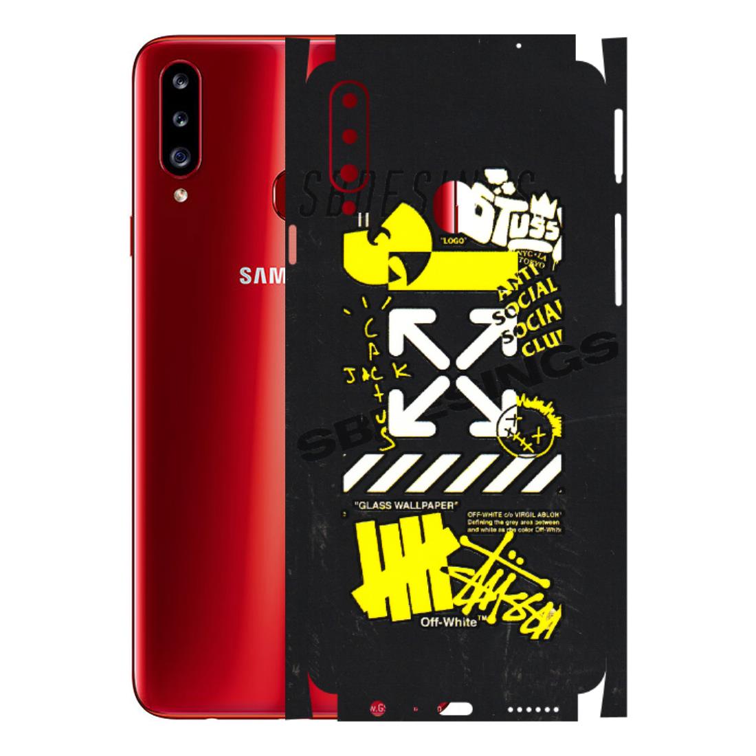 Samsung A/S Series Phone Skins (All Models) - Anti Social Graffiti - 3D Embossed Finish (L-198) Samsung Galaxy A20S