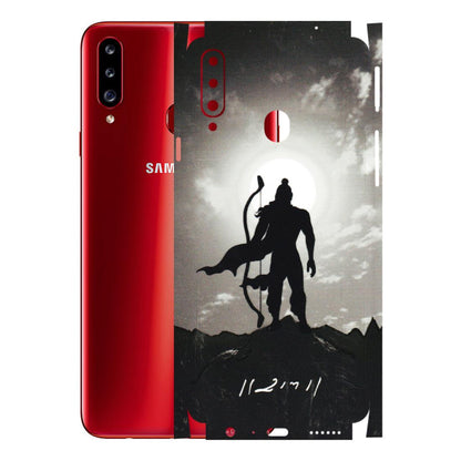 Samsung A/S Series Phone Skins (All Models) - Jai Siya Ram - 3D Embossed Finish (L-200) Samsung Galaxy A20S