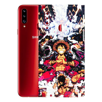 Samsung A/S Series Phone Skins (All Models) - Luffy Anime Character - 3D Embossed Finish (L-203) Samsung Galaxy A20S