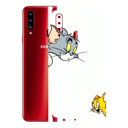 Samsung A/S Series Phone Skins (All Models) - Cute Tom And Jerry - 3D Embossed Finish (L-220) Samsung Galaxy A20S