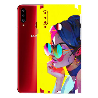 Samsung A/S Series Phone Skins (All Models) - Bold Stylish Girl - 3D Embossed Finish (L-222) Samsung Galaxy A20S