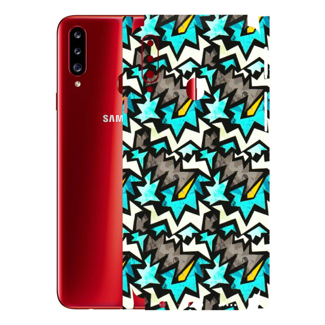 Samsung A/S Series Phone Skins (All Models) - Funky Zig Zag - 3D Embossed Finish (L-223) Samsung Galaxy A20S