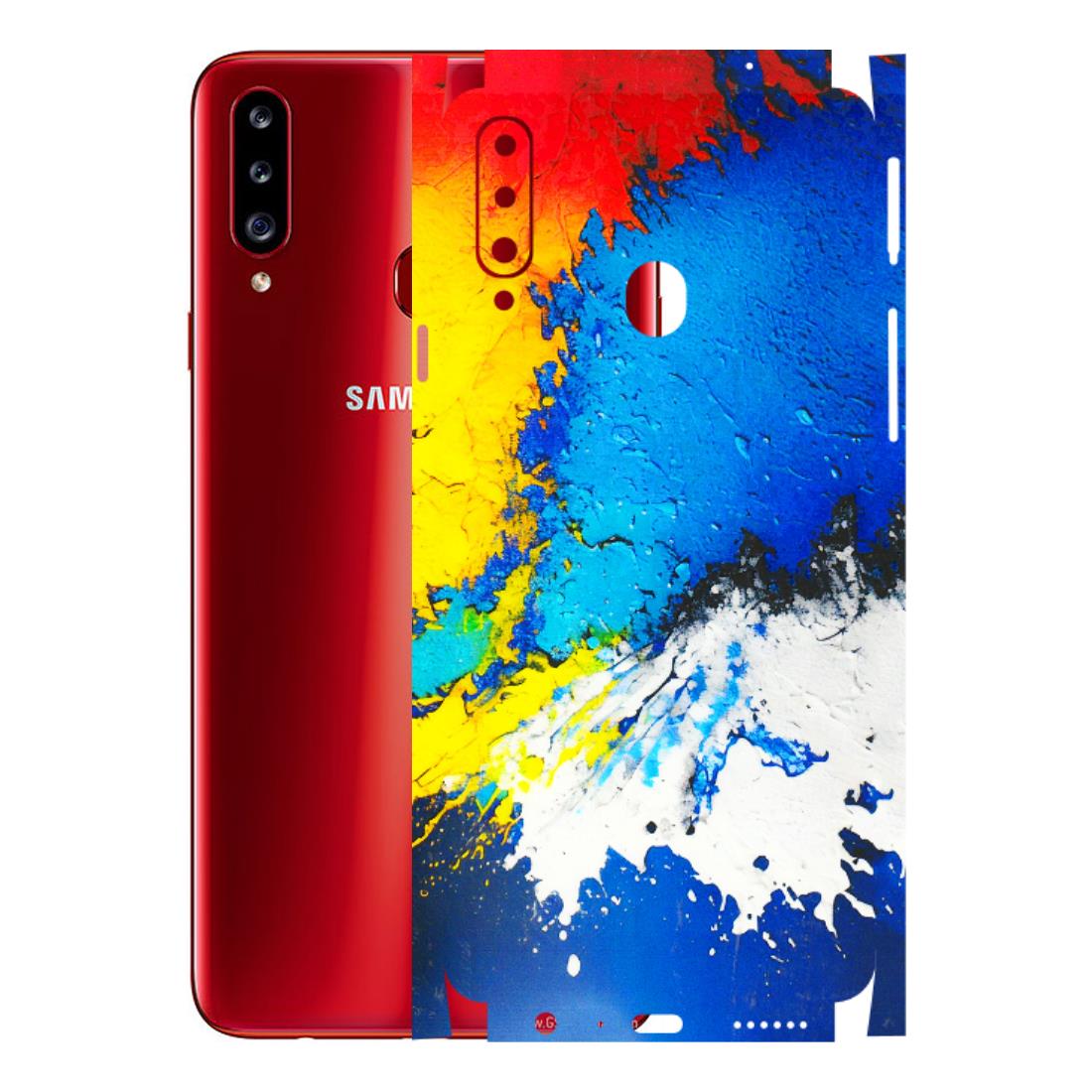 Samsung A/S Series Phone Skins (All Models) - Acrylic Paint Spill - 3D Embossed Finish (L-229) Samsung Galaxy A20S