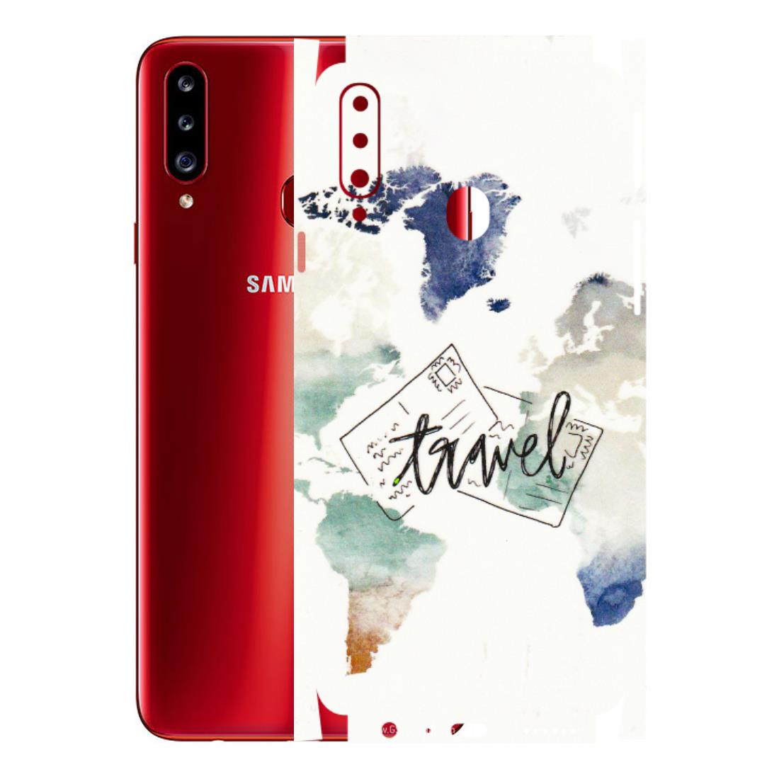 Samsung A/S Series Phone Skins (All Models) - Travel The World - 3D Embossed Finish (L-232) Samsung Galaxy A20S