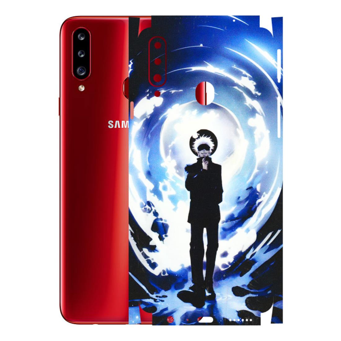 Samsung A/S Series Phone Skins (All Models) - Satoru Gojo Dark Blue - 3D Embossed Finish (L-235) Samsung Galaxy A20S
