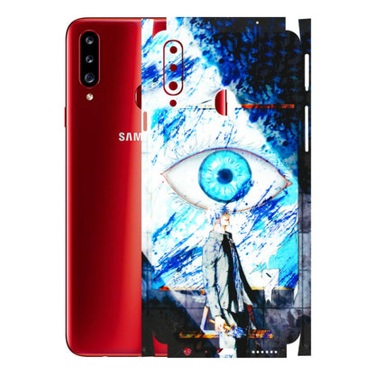 Samsung A/S Series Phone Skins (All Models) - Gojo Satoru evil eye - 3D Embossed Finish (L-239) Samsung Galaxy A20S