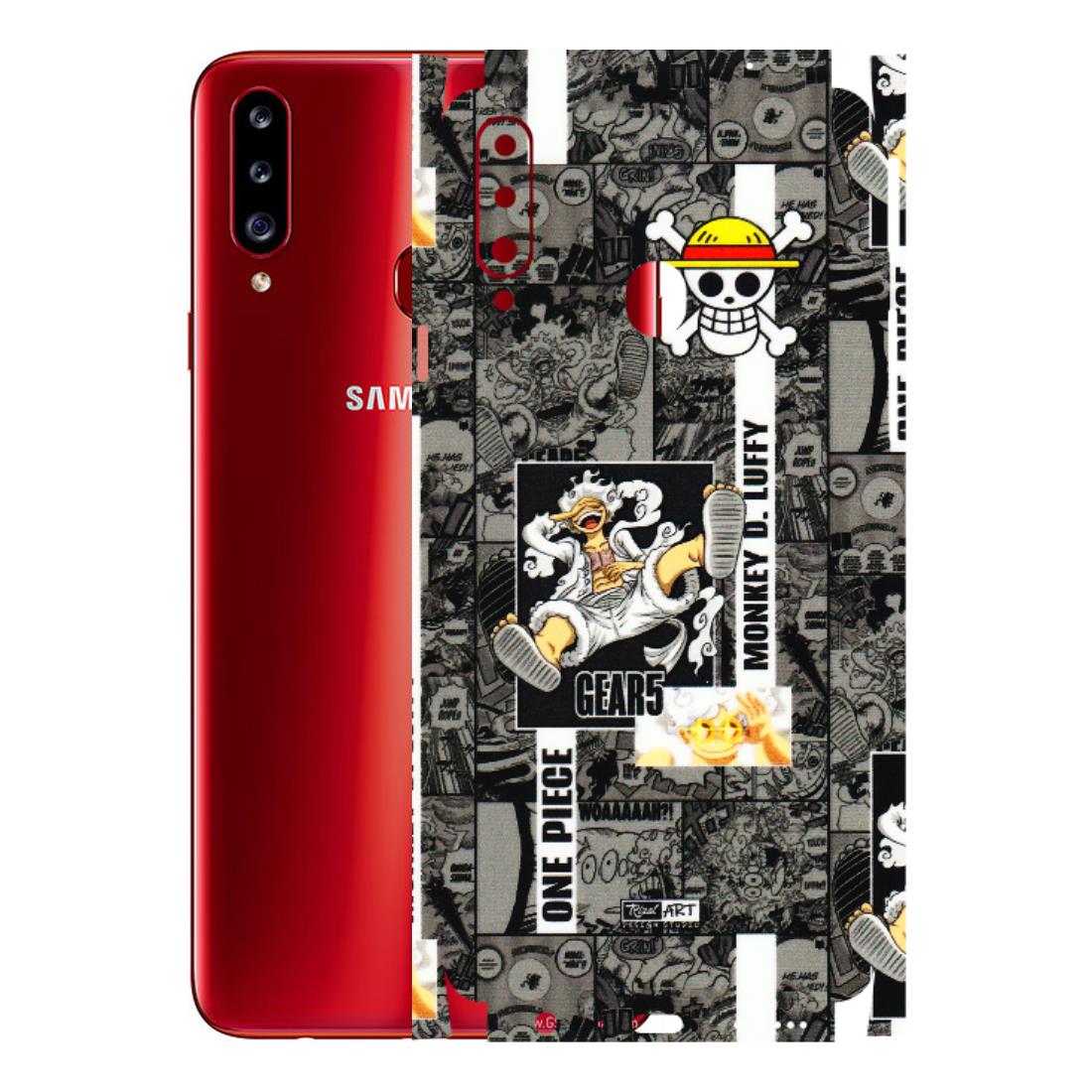 Samsung A/S Series Phone Skins (All Models) - Cuffy Anime MonkeyCamic - 3D Embossed Finish (L-242) Samsung Galaxy A20S