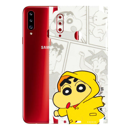 Samsung A/S Series Phone Skins (All Models) - Yellow Shinchan Comic - 3D Embossed Finish (L-246) Samsung Galaxy A20S