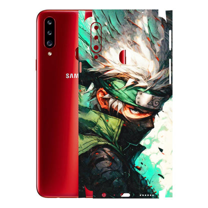 Samsung A/S Series Phone Skins (All Models) - Kakashi Side Profile - 3D Embossed Finish (L-249) Samsung Galaxy A20S