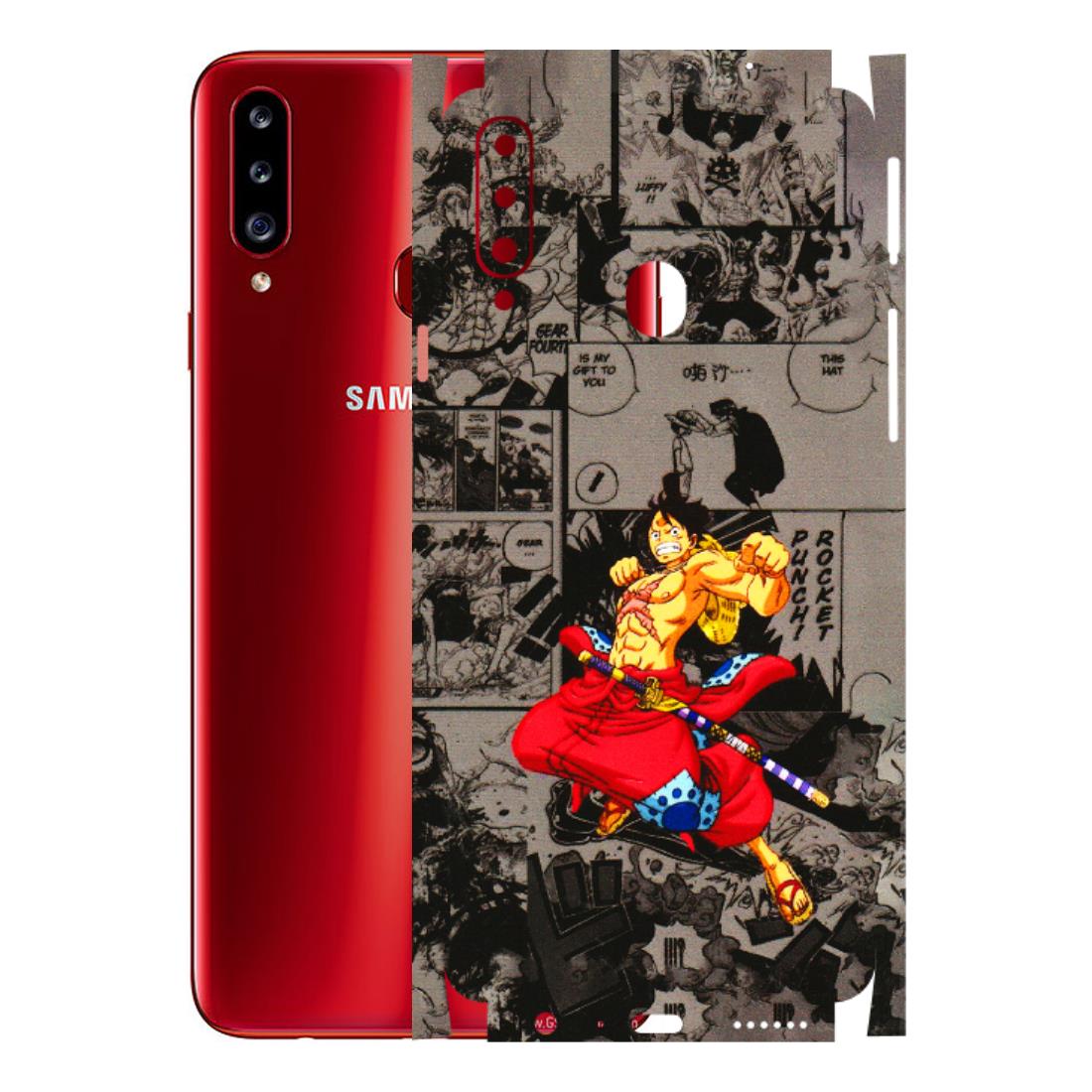 Samsung A/S Series Phone Skins (All Models) - One Piece Rocket Punch Manga - 3D Embossed Finish (L-25) Samsung Galaxy A20S