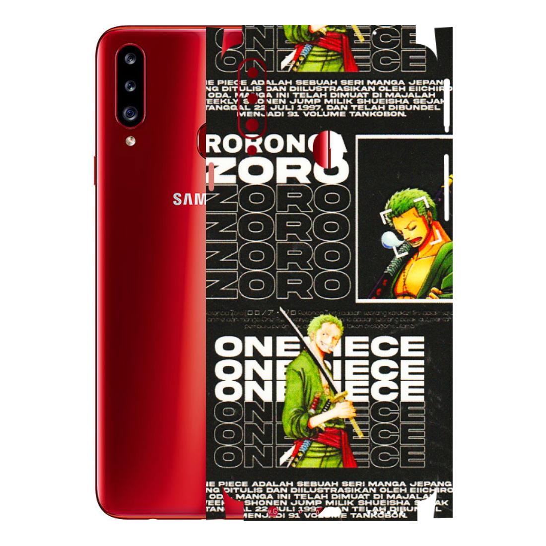 Samsung A/S Series Phone Skins (All Models) - One Piece Zoro - 3D Embossed Finish (L-250) Samsung Galaxy A20S