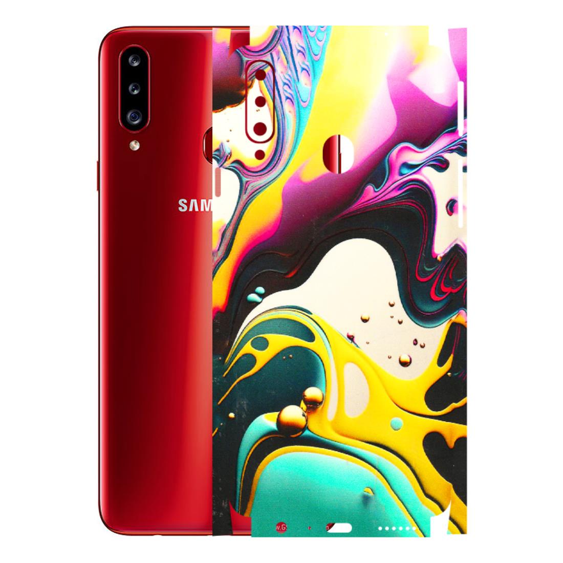 Samsung A/S Series Phone Skins (All Models) - Multicolor Abstract pattern - 3D Embossed Finish (L-254) Samsung Galaxy A20S
