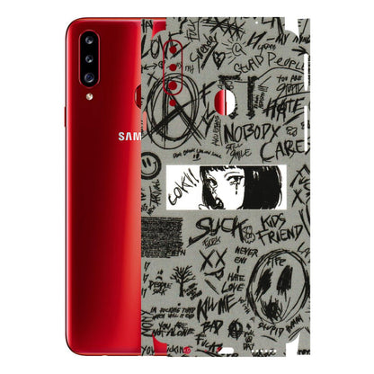 Samsung A/S Series Phone Skins (All Models) - Never Have Love Anime - 3D Embossed Finish (L-260) Samsung Galaxy A20S