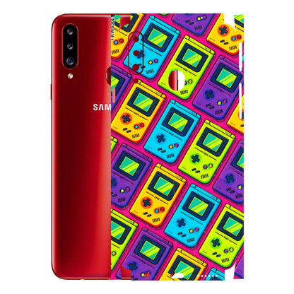 Samsung A/S Series Phone Skins (All Models) - Gameboy Colourful - 3D Embossed Finish (L-266) Samsung Galaxy A20S
