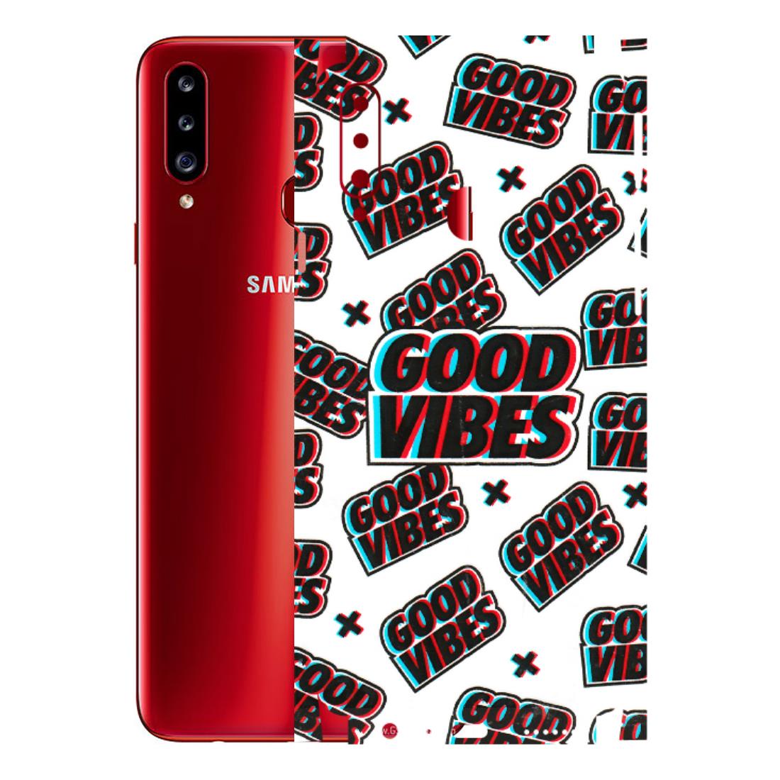 Samsung A/S Series Phone Skins (All Models) - Good Vibes - 3D Embossed Finish (L-282) Samsung Galaxy A20S