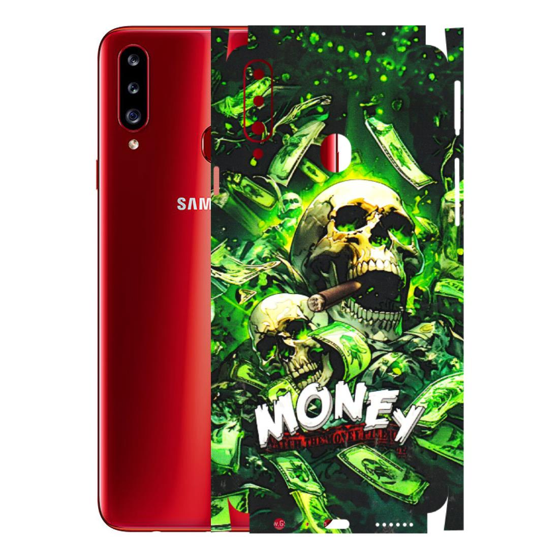 Samsung A/S Series Phone Skins (All Models) - Skull Money - 3D Embossed Finish (L-303) Samsung Galaxy A20S