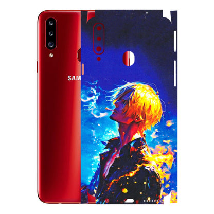 Samsung A/S Series Phone Skins (All Models) - Sanji Vinsmoke One Piece - 3D Embossed Finish (L-319) Samsung Galaxy A20S