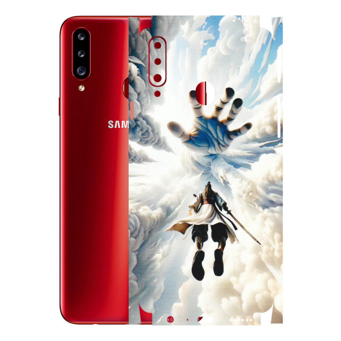 Samsung A/S Series Phone Skins (All Models) - Big Hand With Monkey King - 3D Embossed Finish (L-323) Samsung Galaxy A20S
