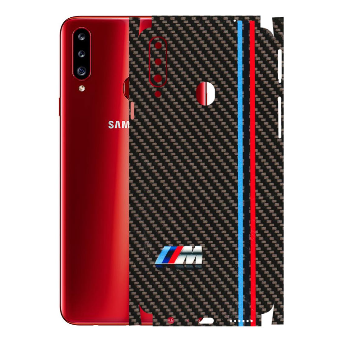 Samsung A/S Series Phone Skins (All Models) - BM Carbon Fiber Feels - 3D Embossed Finish (L-38) Samsung Galaxy A20S