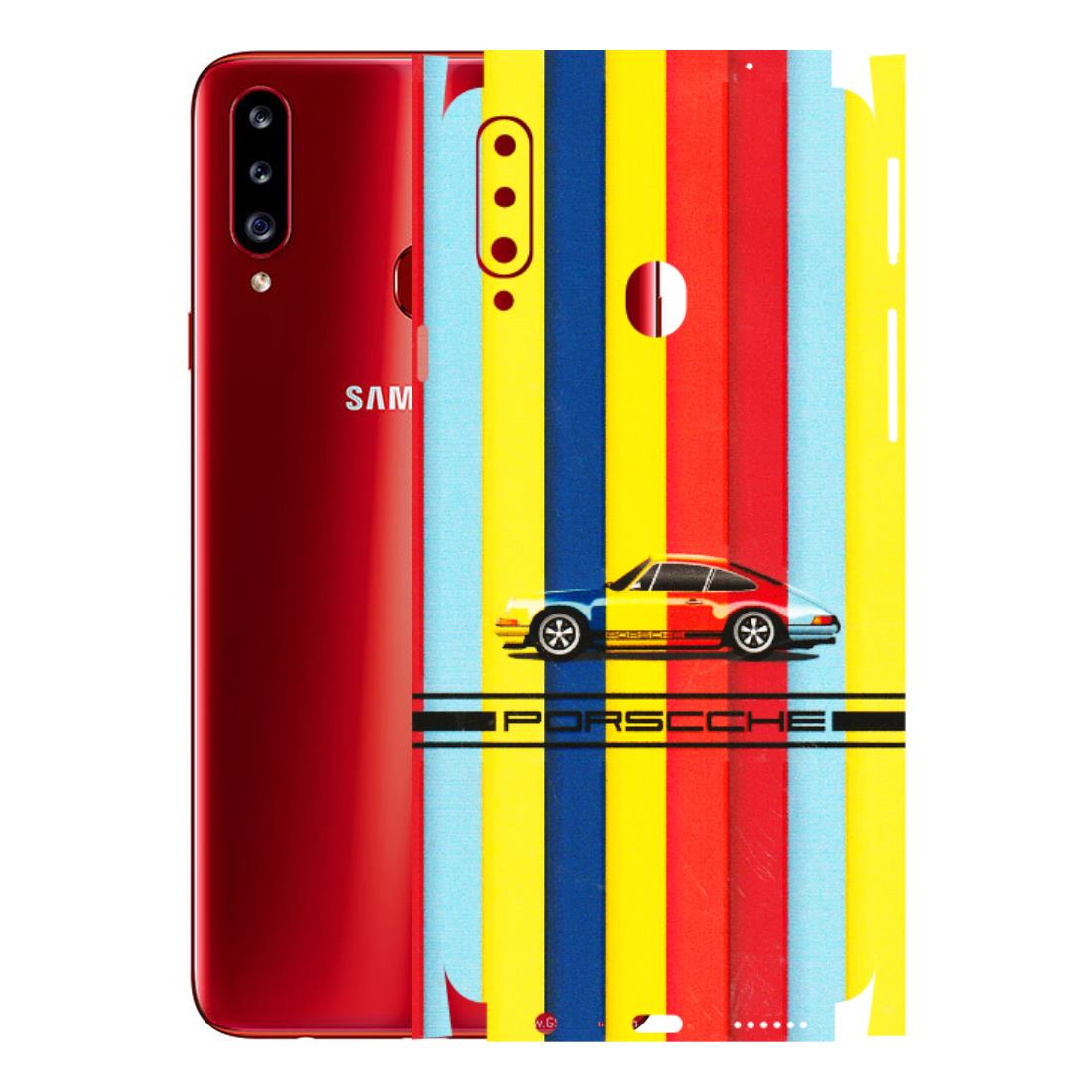 Samsung A/S Series Phone Skins (All Models) - Multicolour Porche - 3D Embossed Finish (L-39) Samsung Galaxy A20S