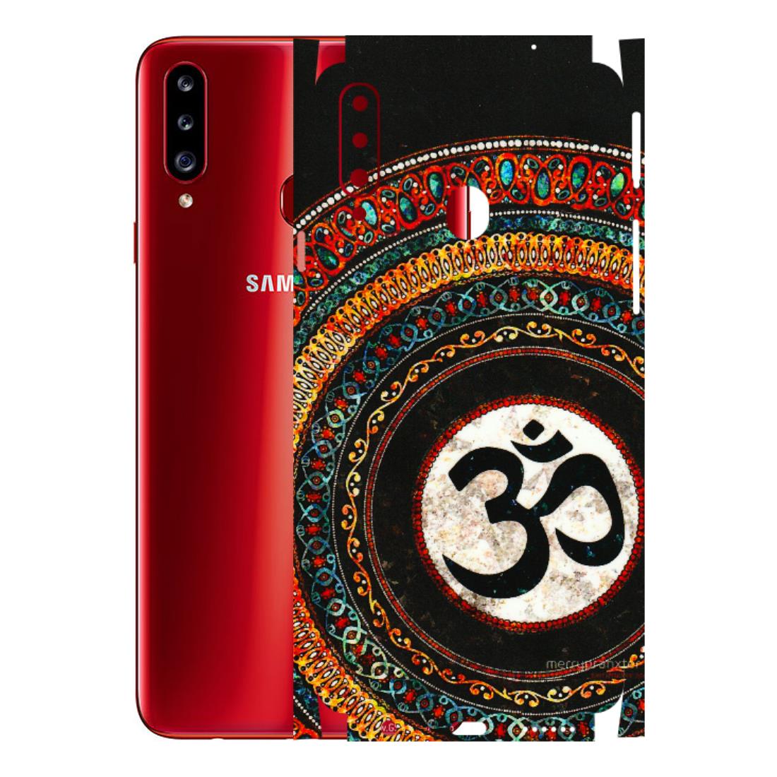 Samsung A/S Series Phone Skins (All Models) - Aum Chant Abstract - 3D Embossed Finish (L-42) Samsung Galaxy A20S