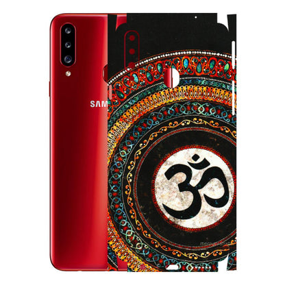 Samsung A/S Series Phone Skins (All Models) - Aum Chant Abstract - 3D Embossed Finish (L-42) Samsung Galaxy A20S