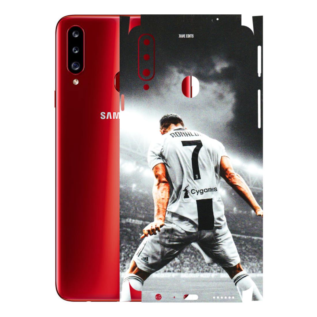 Samsung A/S Series Phone Skins (All Models) - Ronaldo CR7 Crazy - 3D Embossed Finish (L-44) Samsung Galaxy A20S