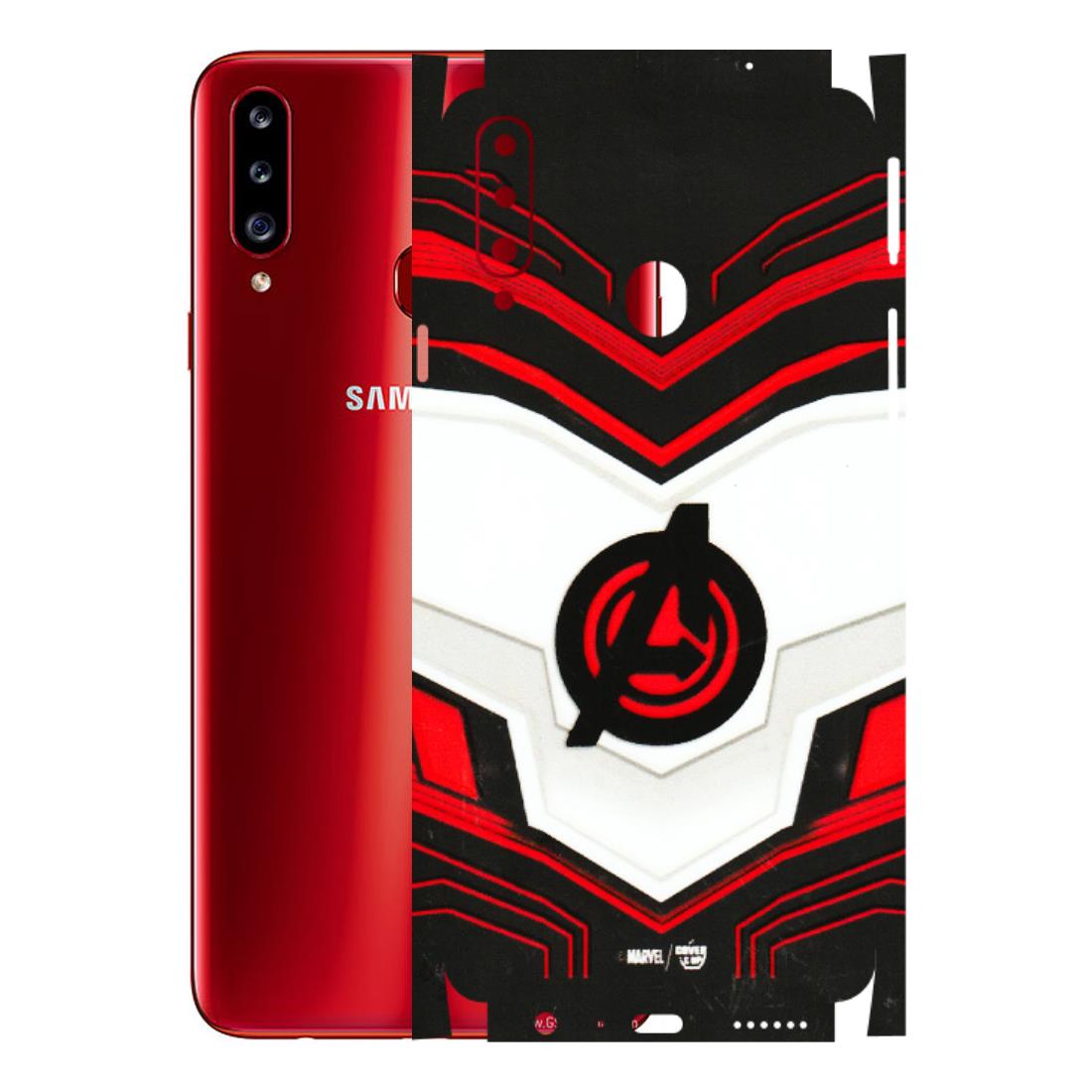 Samsung A/S Series Phone Skins (All Models) - Avengers Logo - 3D Embossed Finish (L-55) Samsung Galaxy A20S